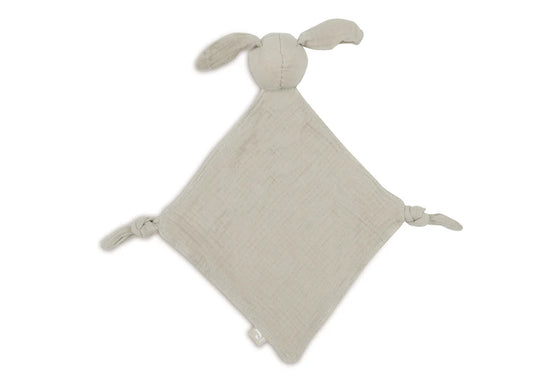 Doudou attache tétine lapin olive green vert Jollein. bébé. enfant.