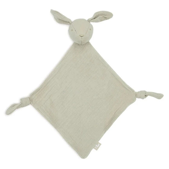 Doudou attache tétine lapin olive green vert Jollein. bébé. enfant.