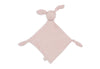 Doudou attache tétine lapin wild rose Jollein pour bébé ou enfant.