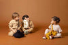 Attache-tétine en tissu réglisse Bébel avec clip bois – Ma Biche concept store