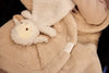 Doudou attache-tétine mouton Sonny Jollein bouclette écru bébé