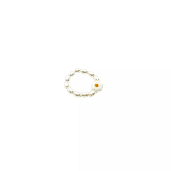 Bague Daisy blanche pour enfants – Bijou fleuri Ratatam chez Ma Biche