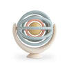 Jouet spinner à ventouse Mushie pour bébé bleu et beige