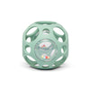 Balle hochet sensorielle en silicone vert Little L pour bébé dès la naissance
