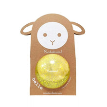  Balle de manipulation bulle Jaune pailleté 10 cm Ratatam.