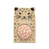 Balle rebondissante motif faon – Ratatam – packaging léopard carton recyclé