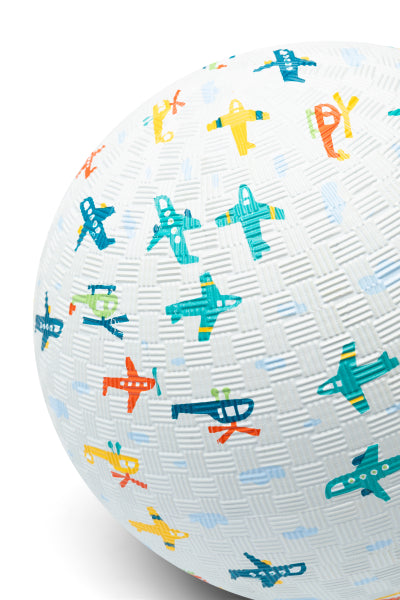 Ballon bleu ciel pour enfant avec motifs avions Little L 18 cm