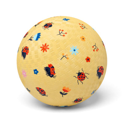 Ballon jaune pour enfant avec motifs coccinelles Little L 13 ou 18 cm