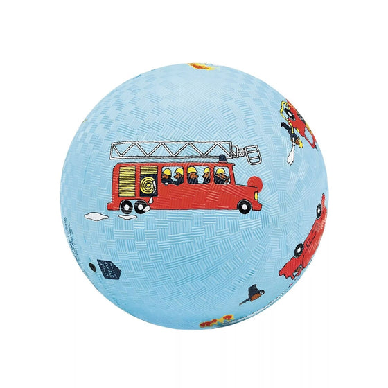 Ballon enfant motif pompiers 13 ou 18 cm – Petit Jour Paris, jeu extérieur et intérieur pour enfants.