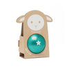 Balle Mouton bleu canard pailletée 10 cm Ratatam enfant