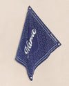 Bandana charbon "Je t’aime Mamie" en coton doux avec motifs cœurs – Émoi Émoi.