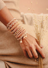 Kit créatif bracelets élastiques Banglies Mrs Ertha avec perles lettres et accessoires