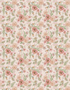 Barboteuse Eva en gaze de coton motif fleuri lili rose pour poupées Babies Minikane