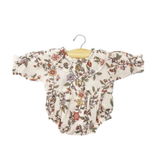  Barboteuse Léonore manches longues motif Gisèle pour poupées Minikane Gordis 34 cm