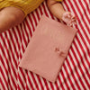 protège carnet de santé personnalisable bois de rose Petit Picotin – housse carnet bébé coton