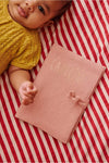 protège carnet de santé personnalisable bois de rose Petit Picotin – housse carnet bébé coton