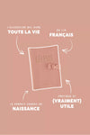 protège carnet de santé personnalisable bois de rose Petit Picotin – housse carnet bébé coton