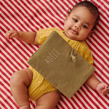  protège carnet de santé personnalisable bronze Petit Picotin – housse carnet bébé coton