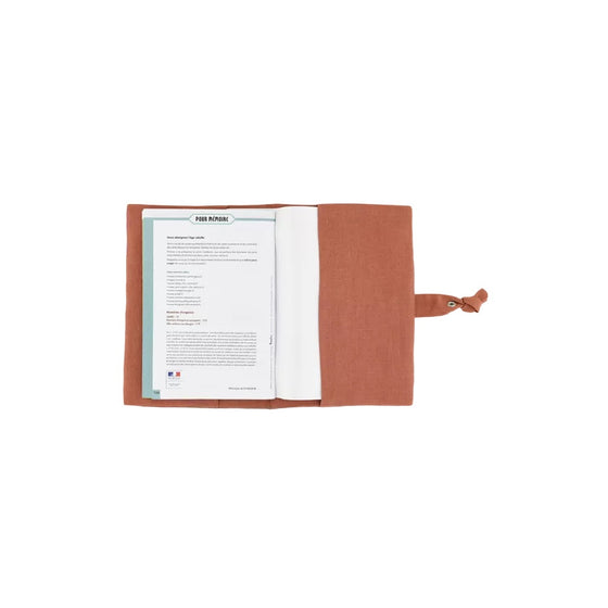 protège carnet de santé personnalisable tomette Petit Picotin – housse carnet bébé coton