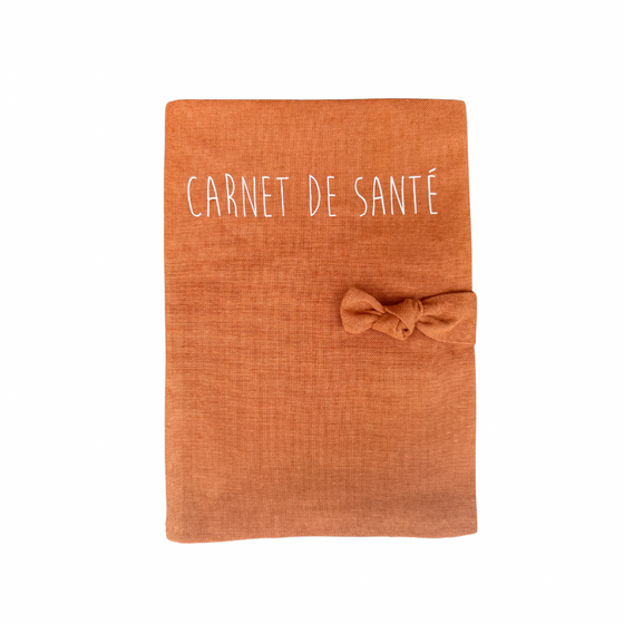 protège carnet de santé personnalisable tomette Petit Picotin – housse carnet bébé coton