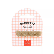  Barrette cheveux cœur doré pailleté La Petite Épicerie – Accessoire fille élégant