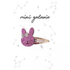 barrette lapin paillettes rose enfant accessoire cheveux fille mini galaxie