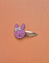 barrette lapin paillettes rose enfant accessoire cheveux fille mini galaxie
