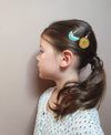 barrette lapin paillettes rose enfant accessoire cheveux fille mini galaxie