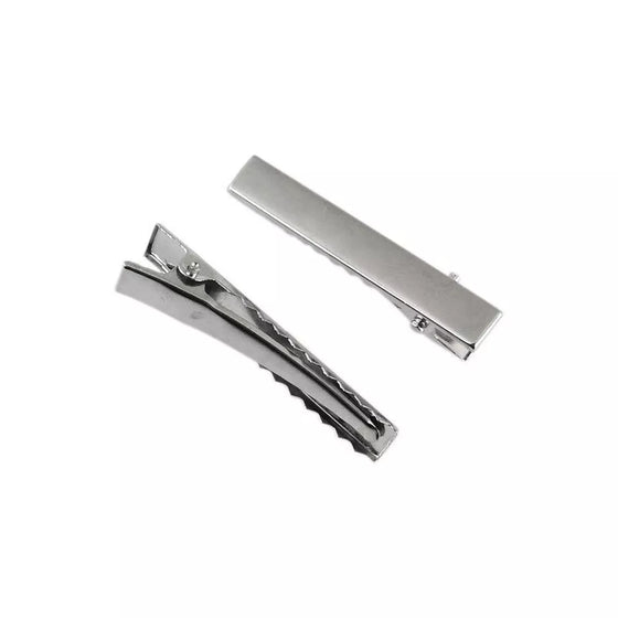 Barrette bébé noeud argent scintillant avec détail doré Mini Galaxie – accessoire cheveux fille