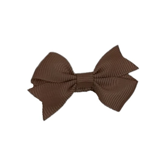 barrette nœud cacao en gros-grain Atelier Wagram – accessoire cheveux bébé et enfant