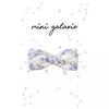 Barrette enfant en tissu fleuri bleu Mini Galaxie avec pince crocodile