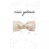 Barrette enfant en tissu fleuri rose Mini Galaxie avec pince crocodile