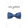 Barrette enfant en tissu jean et blanc Mini Galaxie avec pince crocodile