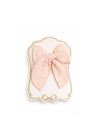 Barrette grand nœud fille rose poudré Mrs Ertha