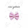 Barrette enfant Mini Galaxie en tissu vichy rose avec nœud