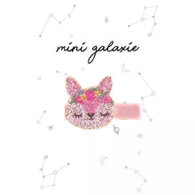  Barrette enfant renard pailleté rose Mini Galaxie – accessoire cheveux fille