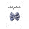 Barrette enfant maxi nœud fleuri Denis et blanc Mini Galaxie – Accessoire cheveux tendance fille