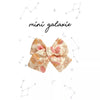 Barrette enfant maxi nœud fleuri rose et jaune Mini Galaxie – Accessoire cheveux tendance fille