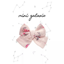  Barrette enfant maxi nœud fleuri rose Mini Galaxie – Accessoire cheveux tendance fille