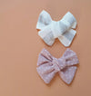 Barrette enfant maxi nœud fleuri rose Mini Galaxie – Accessoire cheveux tendance fille