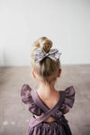 Barrette enfant maxi nœud fleuri rose Mini Galaxie – Accessoire cheveux tendance fille