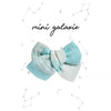 Barrette enfant maxi nœud vichy menthe à l'eau Mini Galaxie – Accessoire cheveux tendance fille