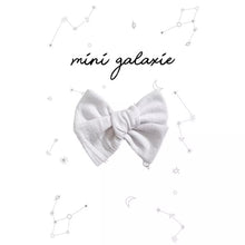  Barrette Mini Galaxie en lin couleur blanc pour enfant avec pince crocodile