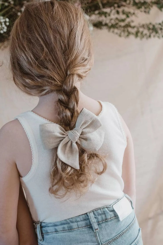 Barrette enfant maxi nœud fleuri Mini Galaxie – Accessoire cheveux tendance fille