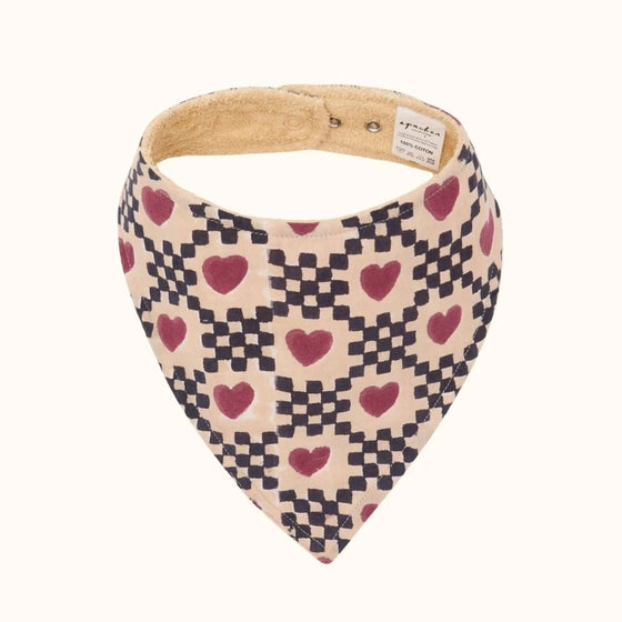 bavoir bandana bébé Bami Amor Macadamia Apaches Collections