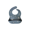 Bavoir bébé en silicone bleu nuit avec motif avion – modèle Aviateur Zakuw