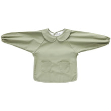  Tablier bébé manches longues vert sauge BB&Co – imperméable repas et activités