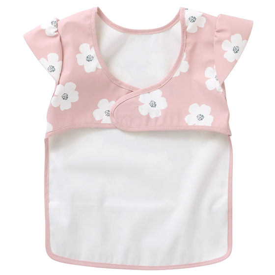 Bavoir intégral imperméable motif fleurs BB&Co - accessoire repas bébé pratique et esthétique