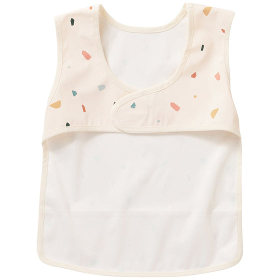 Bavoir intégral imperméable motif terrazzo BB&Co - accessoire repas bébé pratique et esthétique