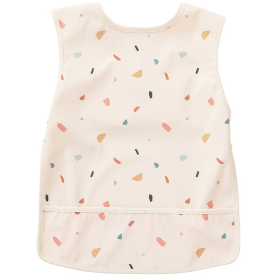Bavoir intégral imperméable motif terrazzo BB&Co - accessoire repas bébé pratique et esthétique